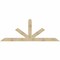 Ekena Millwork Saratoga Rough Sawn Timber Gable Bracket, Douglas Fir, 108"W x 40"H x 4"D x 6"F, 9/12 Pitch GBW108X40X0406SAR00RDF - alternate 1
